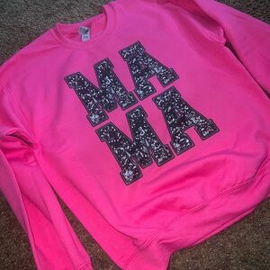 Pink 'MAMA' Sweatshirt
